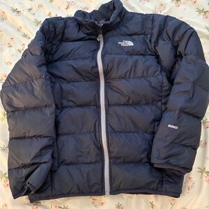 The North Face Navy Quilted Down Jacket